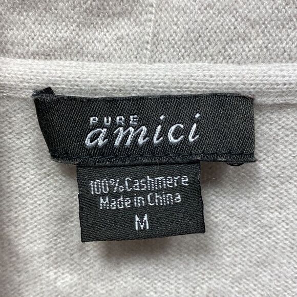 Pure Amici Cashmere Open Front Cardigan Medium - Picture 2 of 5